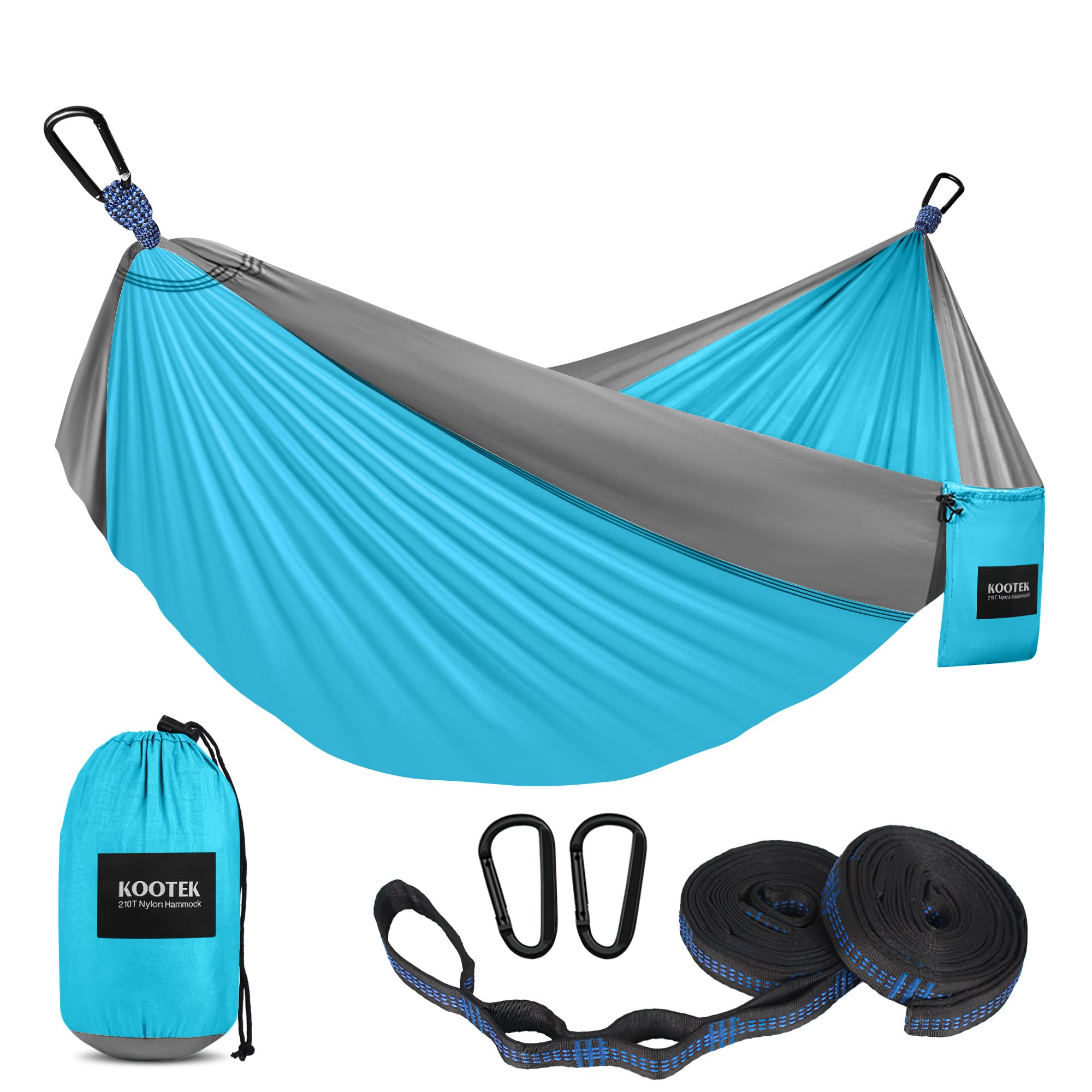 Kootek camping hammock portable indoor outdoor tree hammock with 2 hanging strap Clearance
