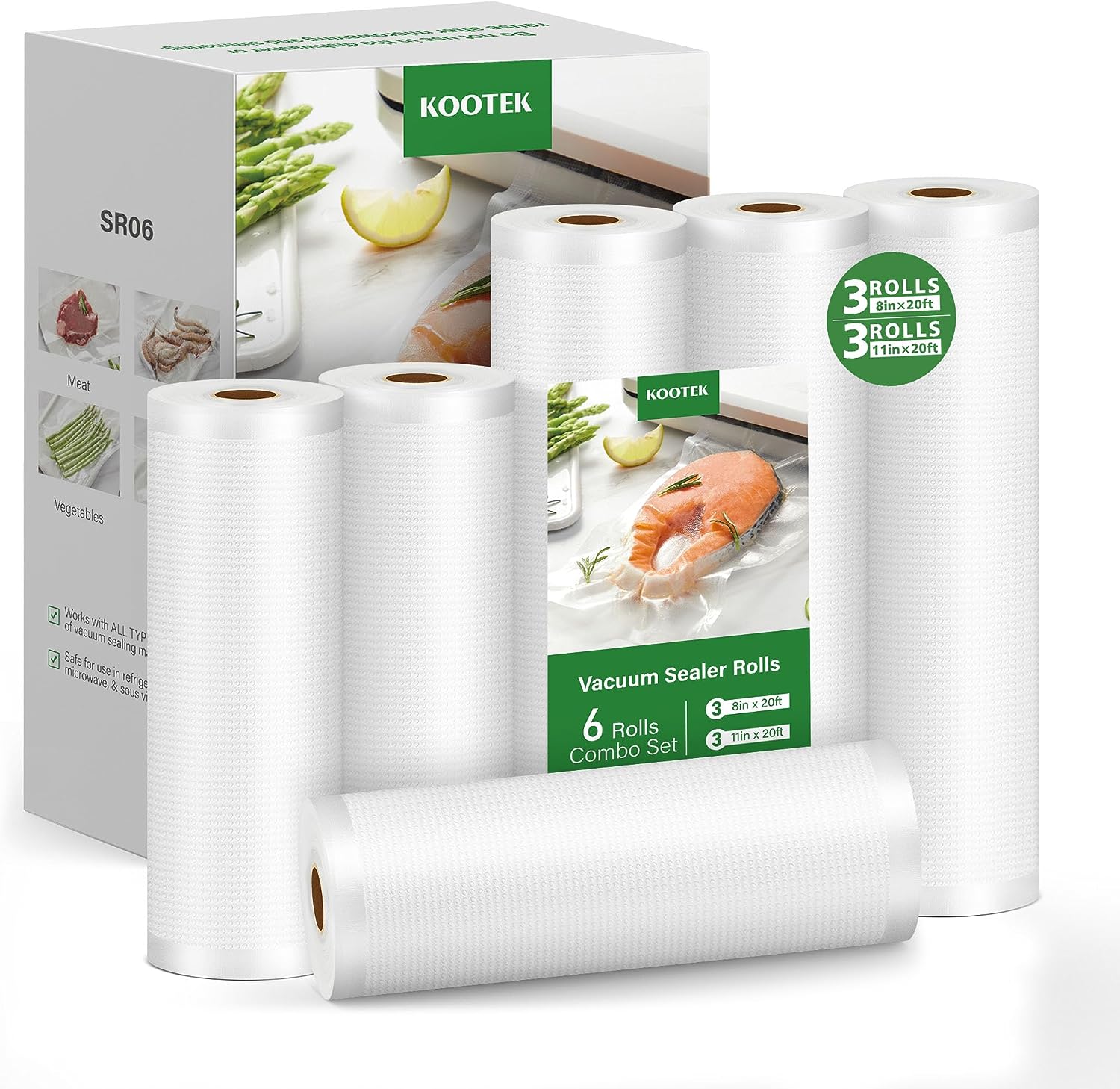 Vacuum Sealer Bags, Food Vacuum Sealer Bags For Vac Storage Meal