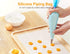 Kootek 42-Piece Piping Bags and Tips Set with 30 Icing Piping Tips, 2 Reusable Pastry Bags 12 Inch, Reusable Icing Bags and Tips, Frosting Piping Kit, Cake Decorating Supplies Kit for Cookie, Cake