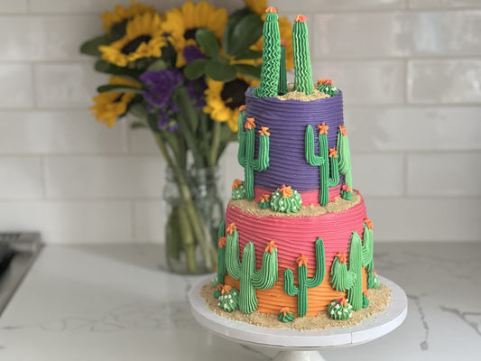 Kootek Desert Sunset Mini Two Tier Cake