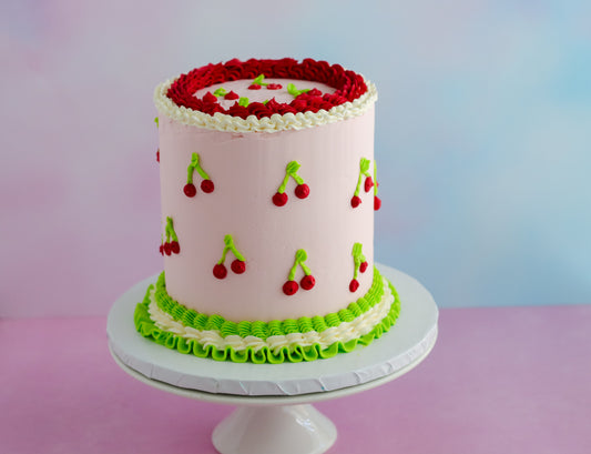 Kootek Cherry Limeade Retro Cake with Funfetti Cake and Vanilla Buttercream