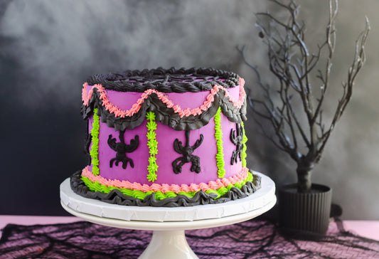 Kootek Vintage Halloween Spider Cake and Buttercream