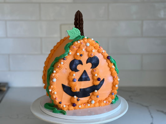 Kootek Standing Heart Jack-O-Lantern Cake