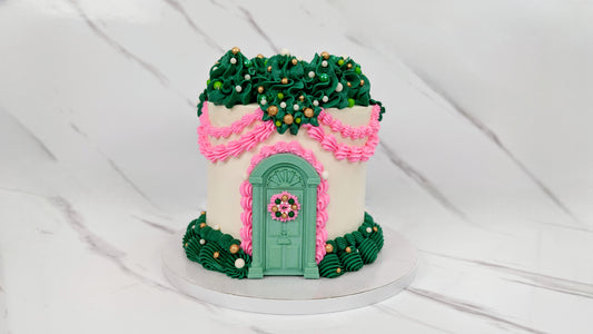Kootek Retro-Style Christmas Door Cake