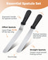 Kootek Cake Decorating Kit Baking Supplies Set Cake Turntable with 2 Frosting Straight Angled Spatula 3 Icing Smoother Scrapers Baking Accessories Tools for Beginners and Pros, Mother's Day, White