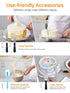Kootek 178 Pcs Cake Decorating Kit Supplies with Cake Turntable Numbered Piping Tips E-book Guide Pastry Bags Frosting Spatula Icing Smoother Decoration Pen Cake Paint Brush Silicone Baking Cups