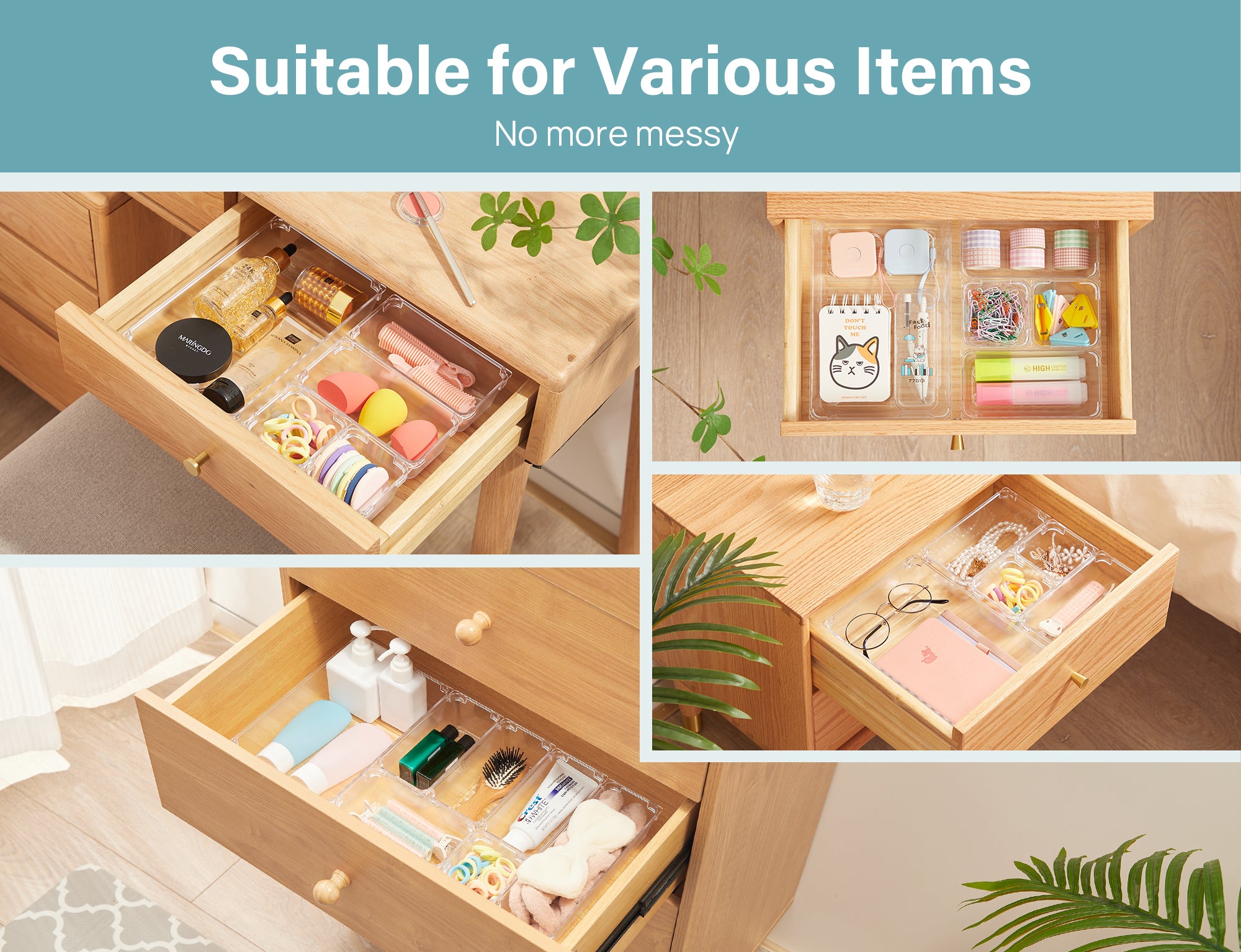 dresser drawer organizer Amazon.com: Stero 6 Pack Drawer Organizers for Clothing, Dresser Drawer Organizer Clothes, Fabric Foldable Closet Organizers and Storage Basket Bins for Clothes, Underwear, Bras, Socks (Light Grey) : Home & Kitchen