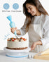Kootek 71PCs Cake Decorating Kit, Baking Supplies Tools - Includes Cake Stand Turntable, 12 Icing Piping Tips Set, 2 Frosting Spatulas, 3 Scrapers, 50+2 Piping Bags, Coupler, Video Tutorial, Booklet