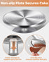 Kootek Aluminium Alloy Revolving Cake Stand 12 Inch Rotating Cake Turntable for Cake, Cupcake Decorating Supplies for Mother's Day