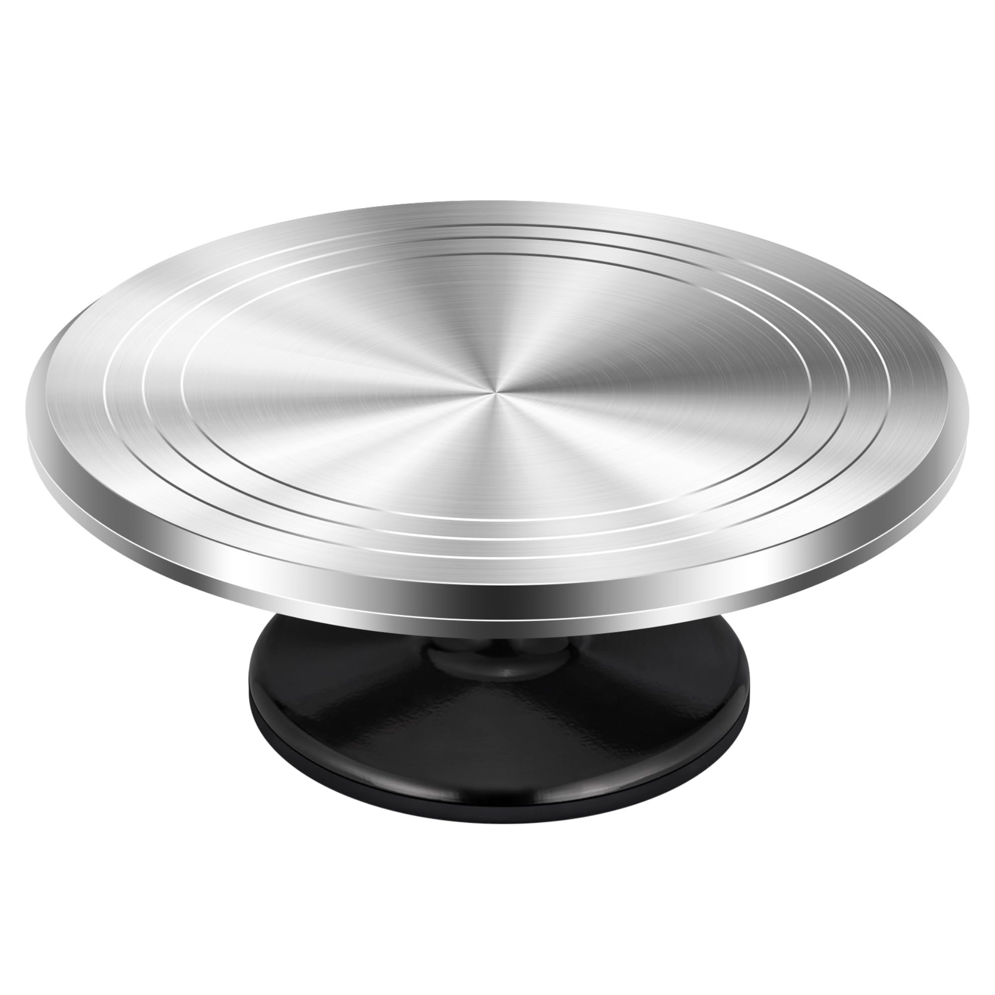 Kootek Aluminium Alloy Revolving Cake Stand 12 Inch Rotating Cake Turntable for Cake, Cupcake Decorating Supplies