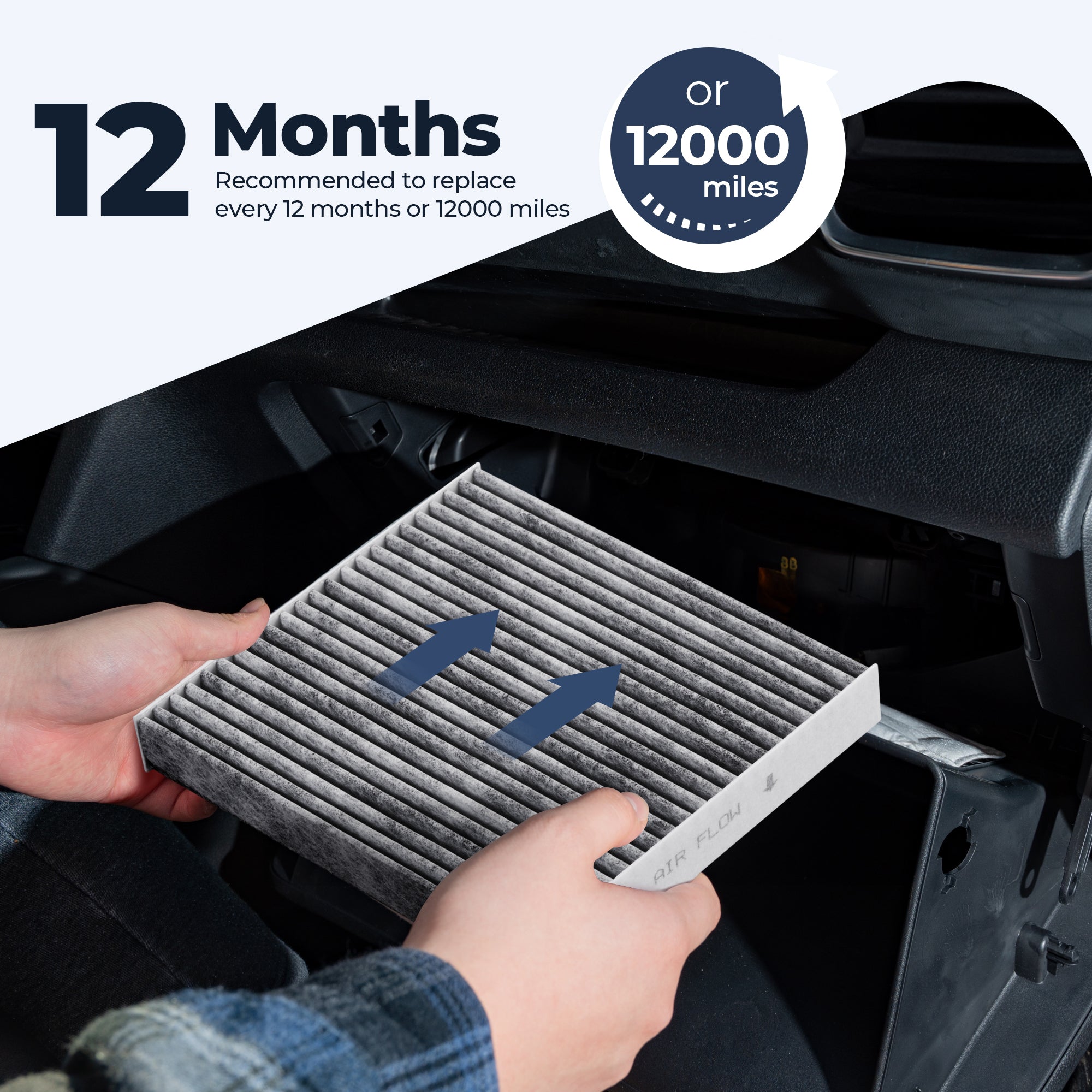Kootek Cabin Air Filter with Activated Carbon, Fits CP285, CF10285, Compatible with Toyota Camry, Sienna, Subaru Outback, Scion, Tundra, 4Runner, RAV4, Corolla, Highlander, Jaguar, Lexus (2 pcs)