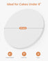 Kootek Cake Boards 10 Inch Round, 1/2 Inch Thick Cake Drum, Sturdy Corrugated Cardboard Base, Base para Pastel, White, 6 Pack