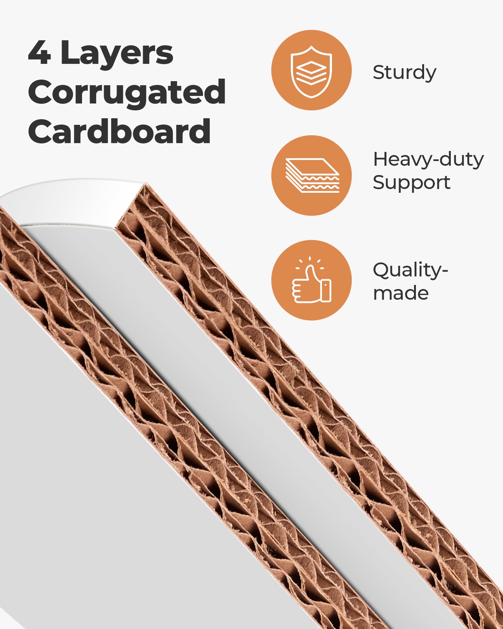 Kootek Cake Boards 12 Inch Round, 1/2 Inch Thick Cake Drum, Sturdy Corrugated Cardboard Base, Base para Pastel, White, 2 Pack