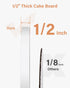 Kootek Cake Boards 12 Inch Round, 1/2 Inch Thick Cake Drum, Sturdy Corrugated Cardboard Base, Base para Pastel, White, 6 Pack