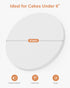 Kootek Cake Boards 8 Inch Round, 1/2 Inch Thick Cake Drum, Sturdy Corrugated Cardboard Base, Base para Pastel, White, 6 Pack