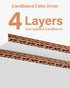 Kootek Cake Boards 8 Inch Round, 1/2 Inch Thick Cake Drum, Sturdy Corrugated Cardboard Base, Base para Pastel, White, 6 Pack
