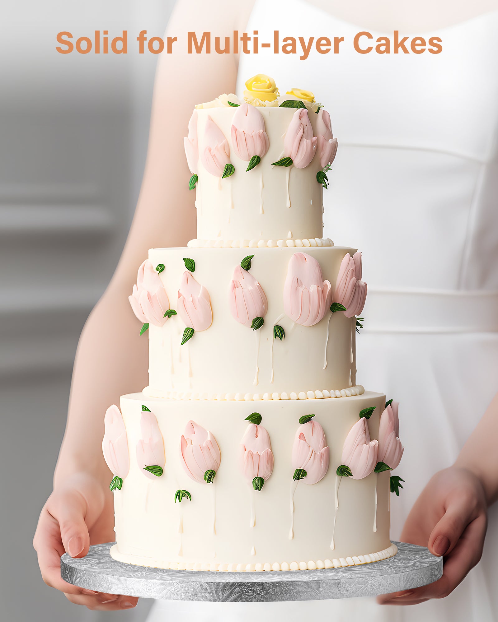 Elegant 3 Tier Cake with Acrylic Layer