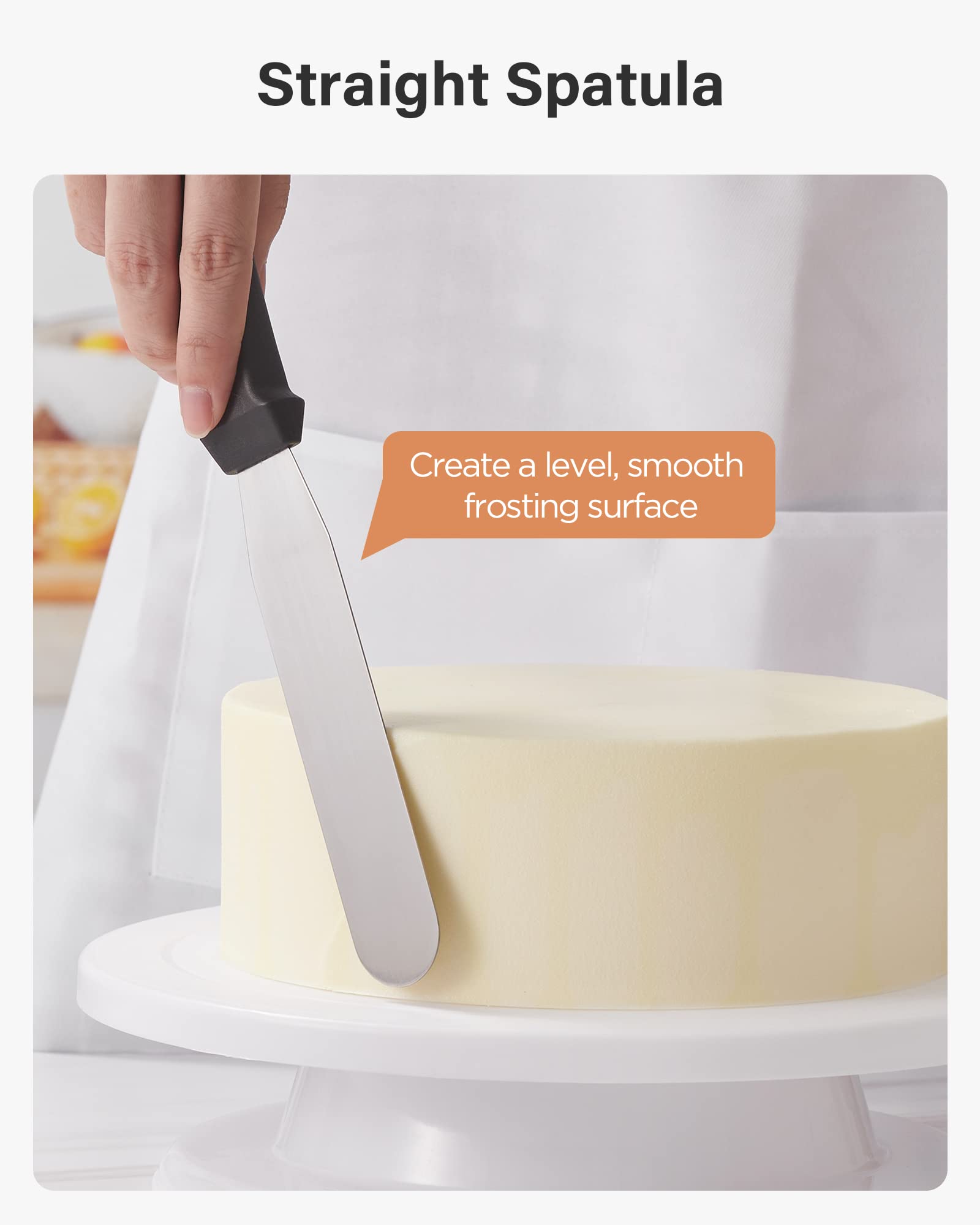 Kootek Aluminium Alloy Revolving Cake Stand 12 Inch Rotating Cake Turntable  for Cake, Cupcake Decorating Supplies