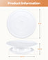 Kootek Cake Stand, 11 Inch Rotating Cake Turntable for Decorating, Display & Baking, Smooth Revolving Spinner Stand (White)