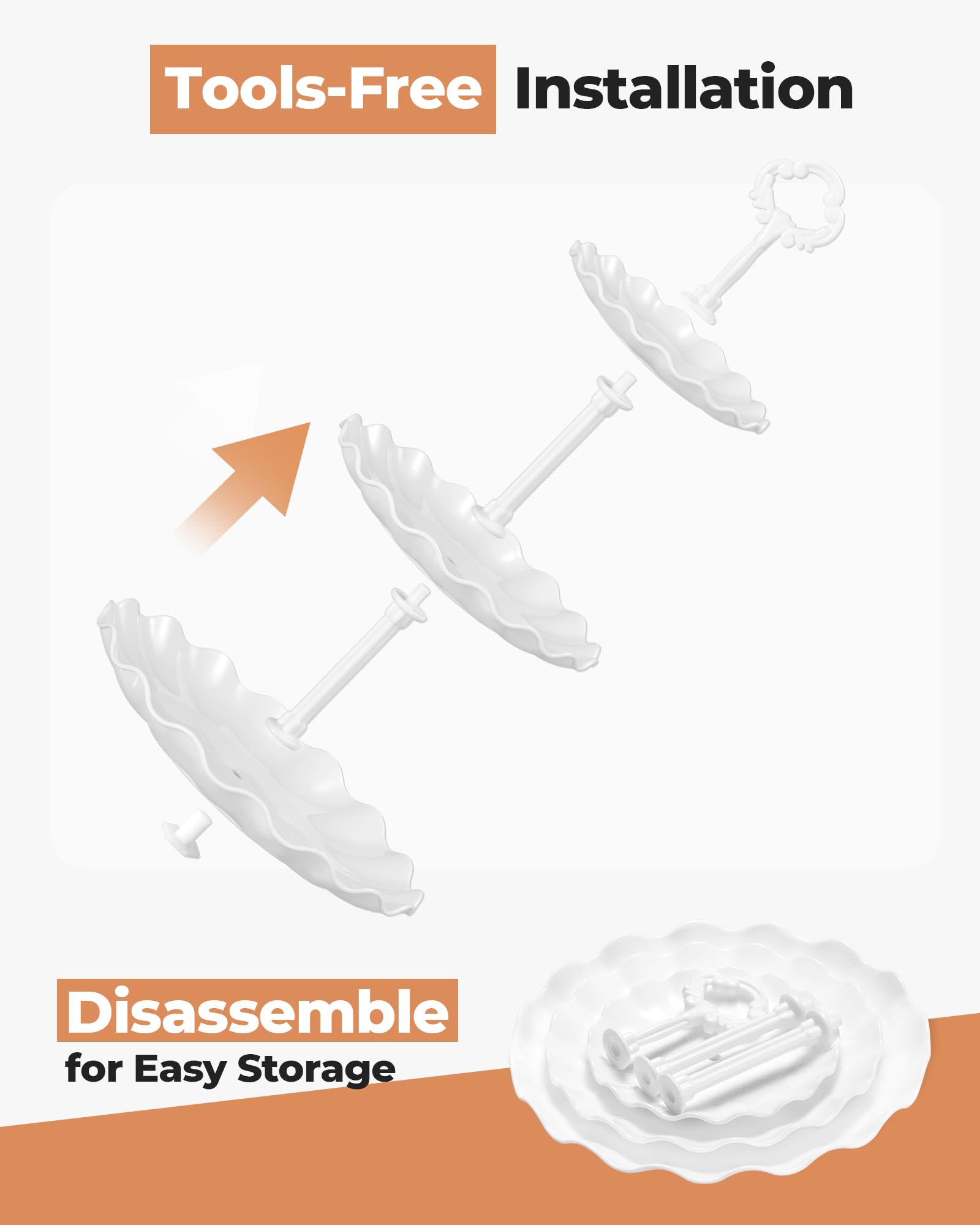 Kootek Dessert Cupcake Stand, 10pcs Dessert Table Display Set, 3 Tiered Cup Cake Holder Tower Stand Riser& Cookie Serving Trays for Wedding, Tea Party, Birthday, Baby Shower