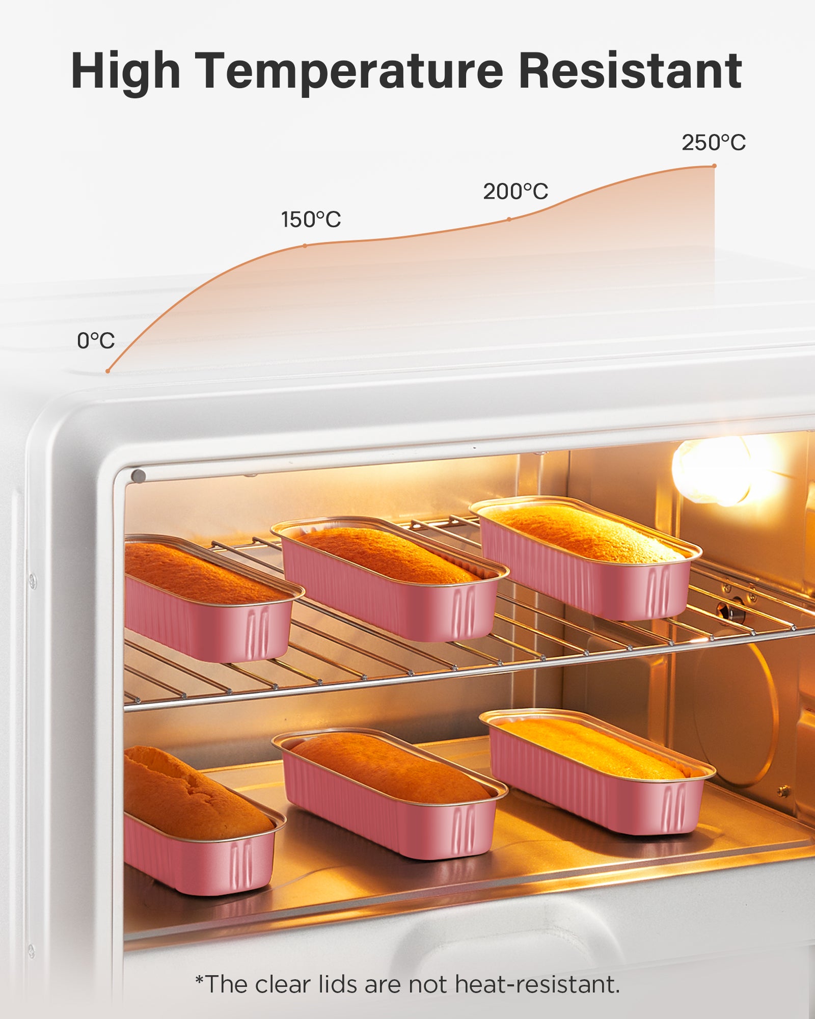 1 Set Rectangle Cake Pan Heat-Resistant Disposable Microwave Safe