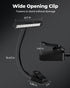 Kootek Music Stand Light, Eye Caring Clip-on Piano Lamp, 360° Flexible Gooseneck Adjustable Brightness USB Rechargeable for Sheet, Book Reading, Orchestra, Podium, Easel