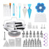 Kootek 177 Pcs Cake Decorating Kits Supplies - Aluminium Alloy Revolving Cake Turntable, Numbered Cake Decorating Tips and Frosting Tools for Baking Cupcake Cookie Muffin Kitchen Utensils