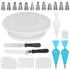 Kootek 71pcs Cake Decorating Supplies Kit, Cake Decorating Set with Cake Turntable, 12 Numbered Icing Piping Tips, 2 Spatulas, 3 Icing Comb Scraper, 50+2 Piping Bags, and 1 Coupler for Baking