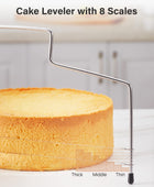 Kootek 144pcs Cake Pan Set with Removable Base, Cake Decorating Supplies with 3 Round Nonstick Bakeware Springform Pans (4