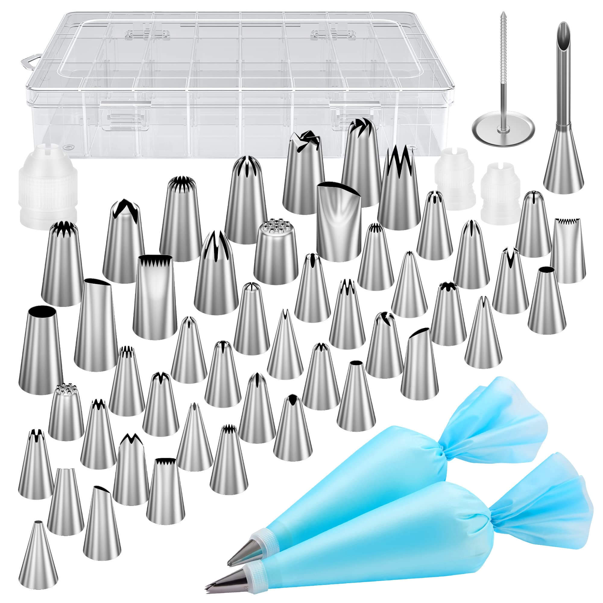Kootek 54 in 1 Cake Decorating Supplies, 35 Piping Tips, 13 Icing Sets